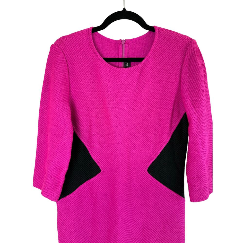 St John pink wool blend dress - Picture 2 of 9